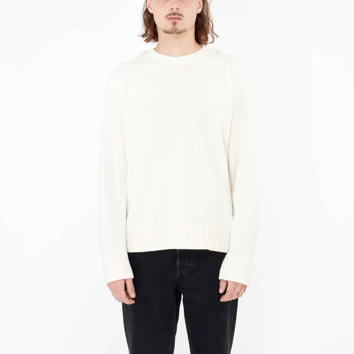 Pull en Laine Courrèges avec Drapé Beige