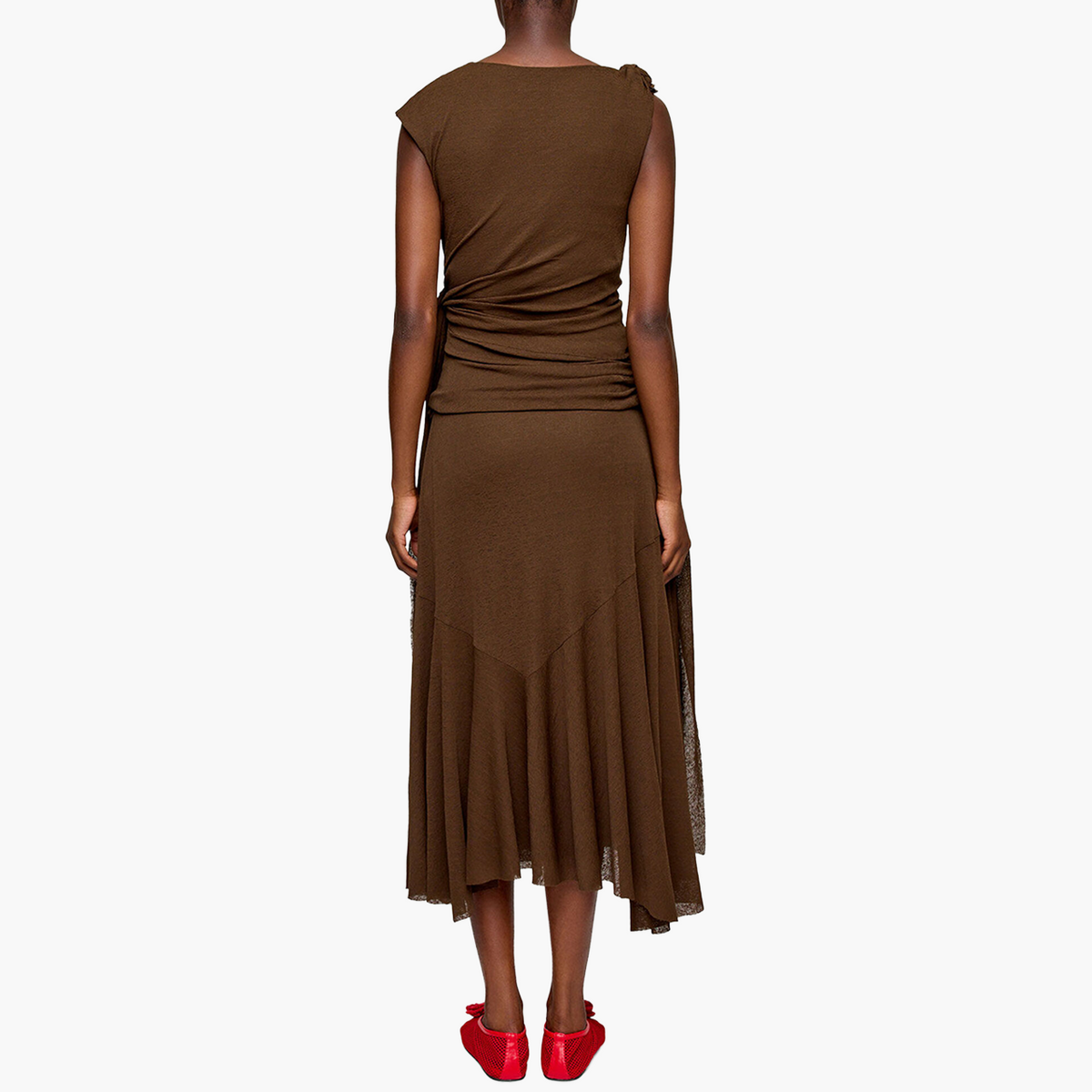 Robe Longue en Maille Chinée