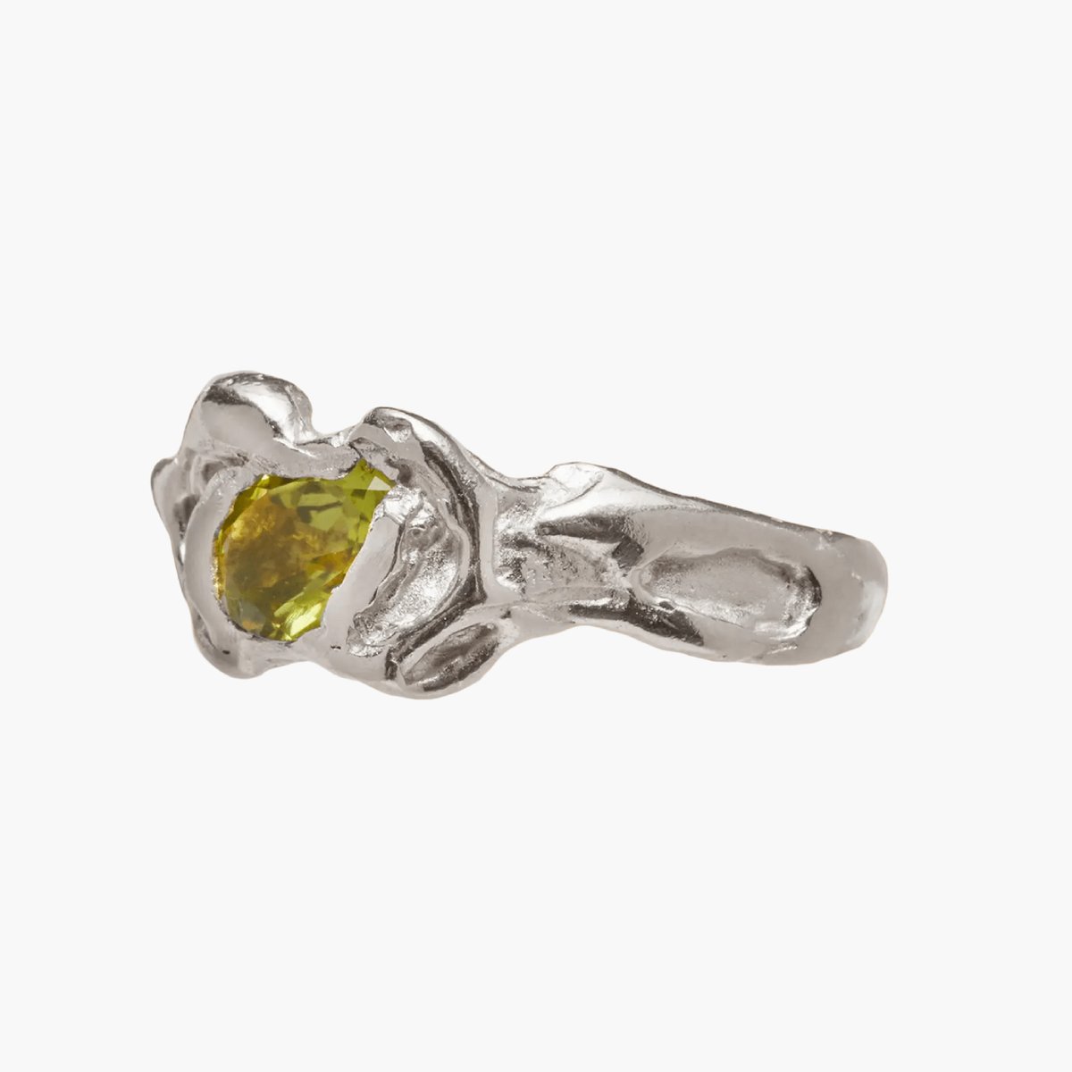 Bague Ola Green Argent Recyclé Simuero