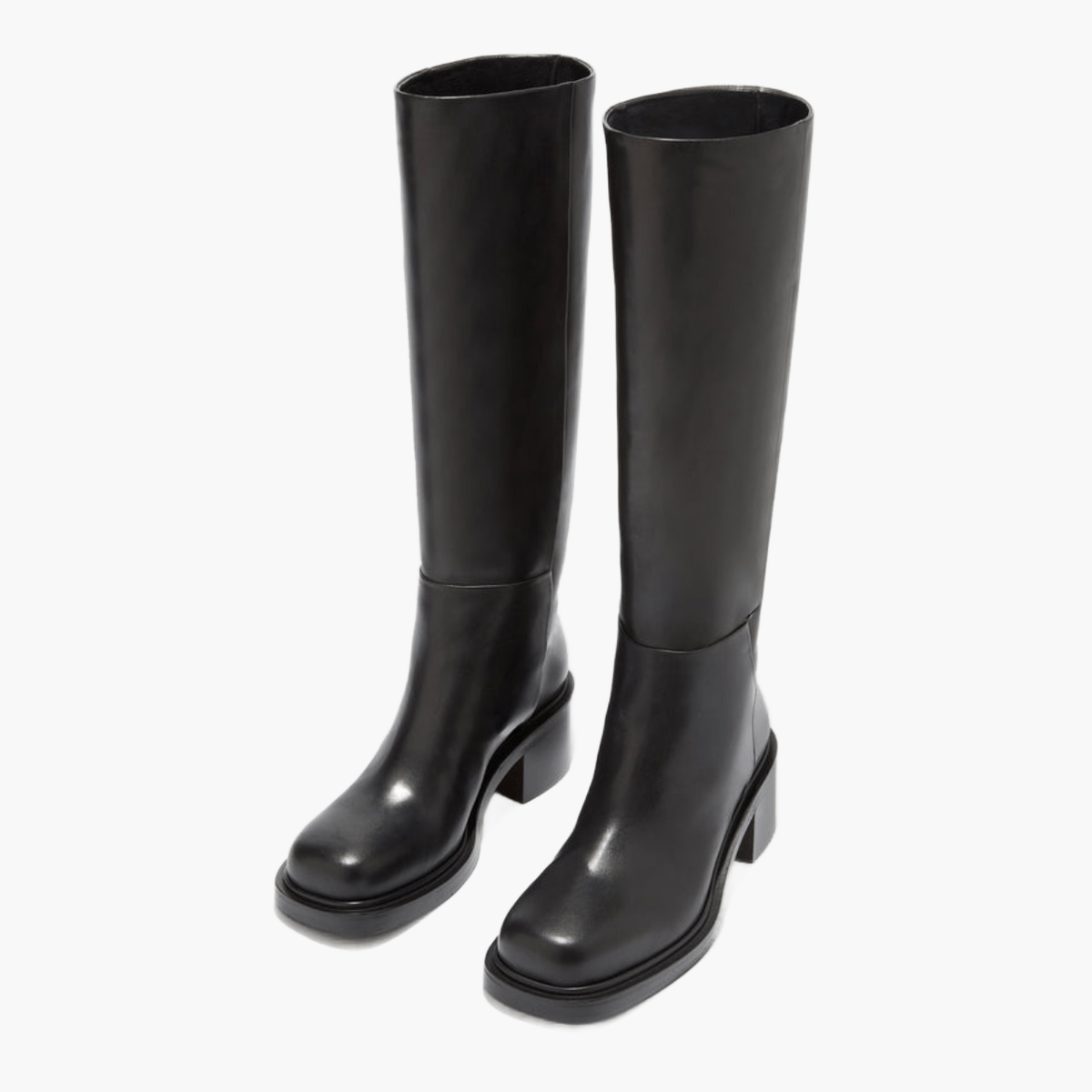 Bottes Hautes Aeyde Taito Cuir Noir