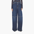 Jean Paul Gaultier Blue Cut-Out Jeans