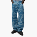 Jean en denim all-over