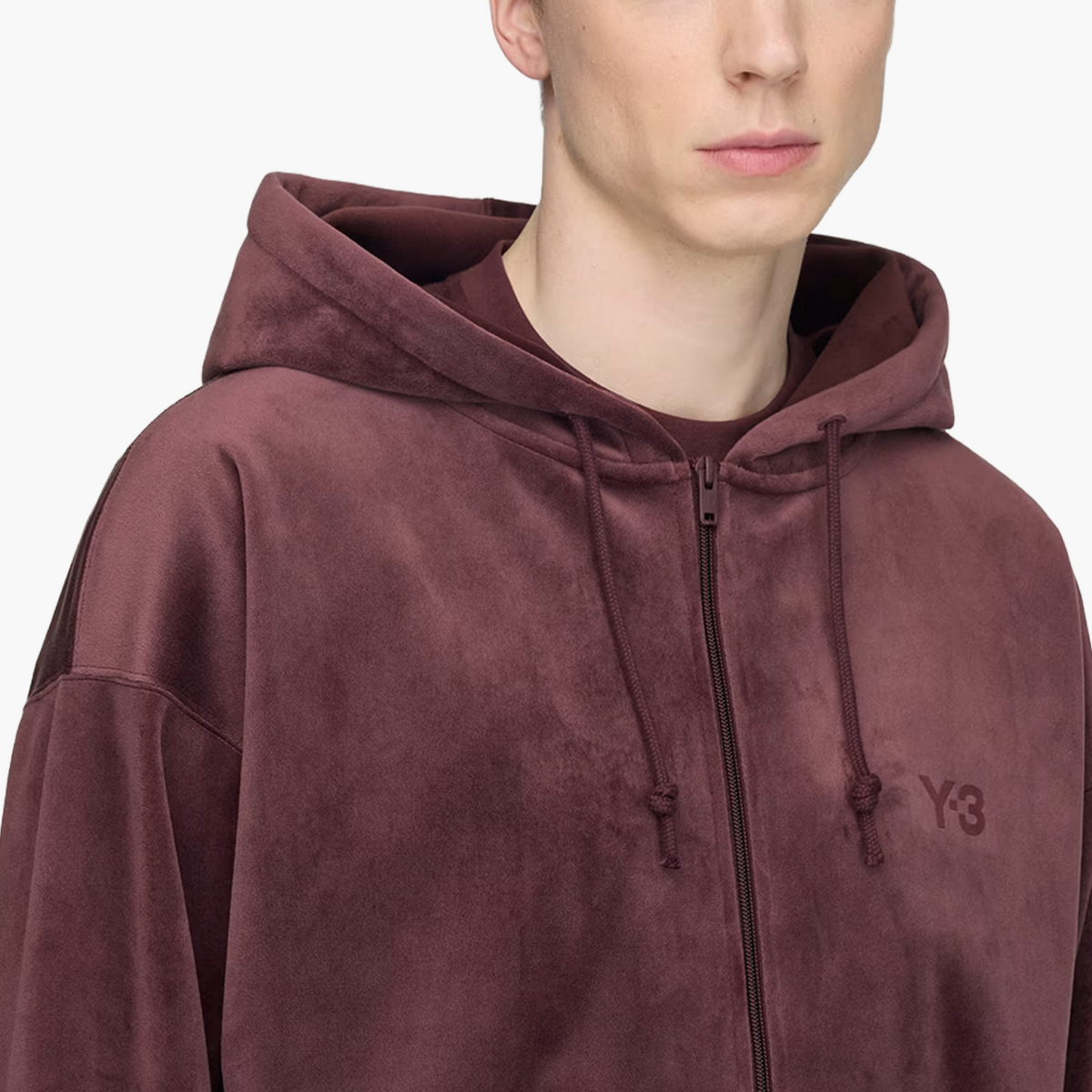 Sweat zippé « Velvet Zip » Night Red