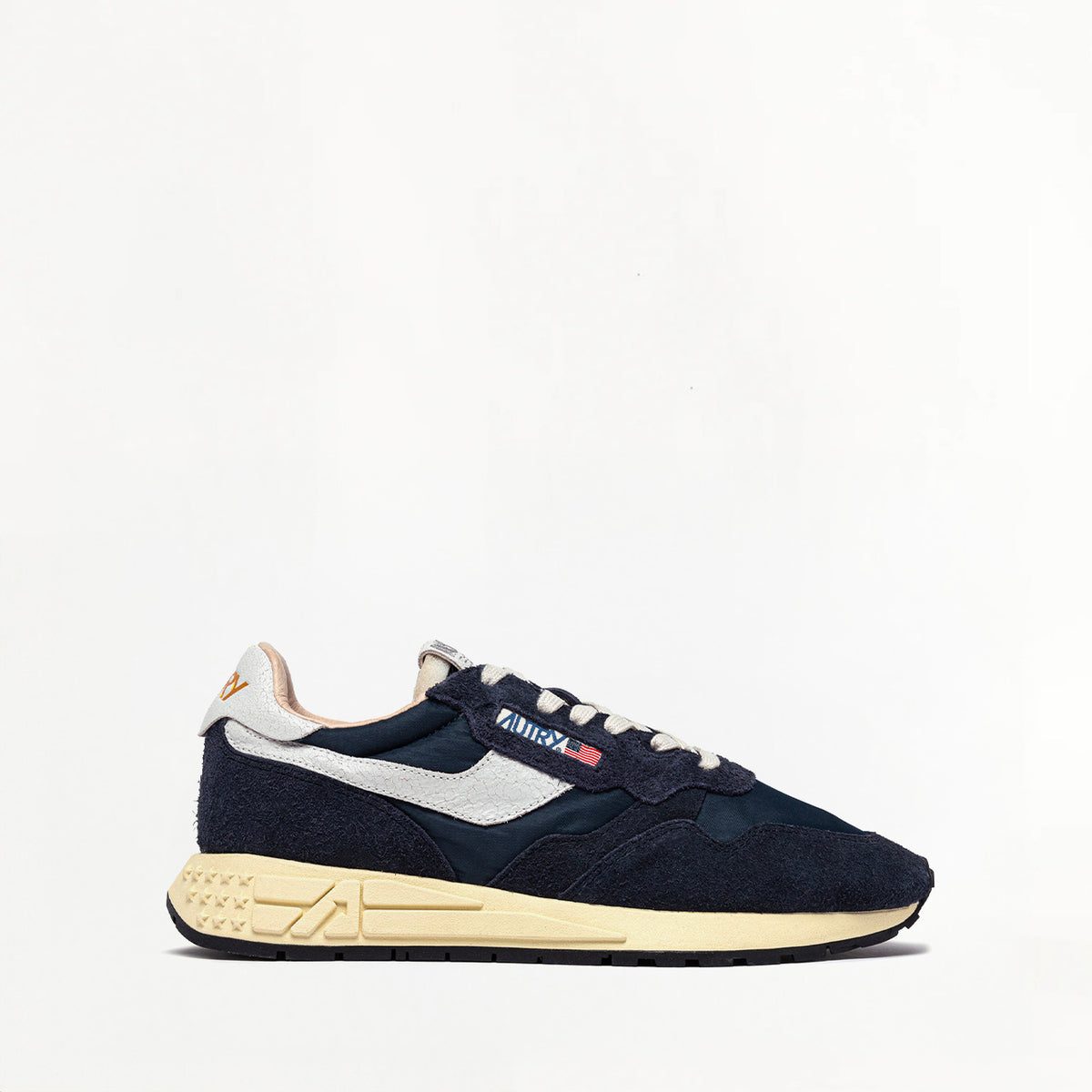 Sneakers Autry Reelwind Low en Nylon et Daim Marine