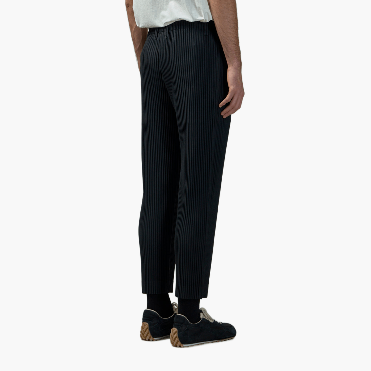 Pantalon Homme Plissé Noir