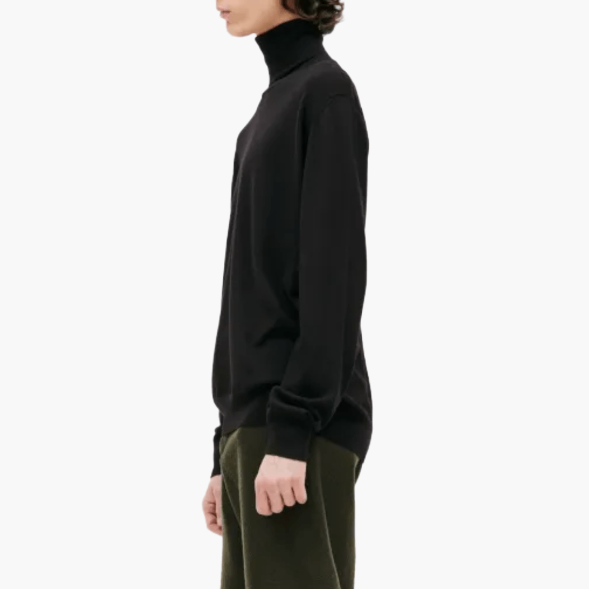 Pull Jil Sander col roulé noir