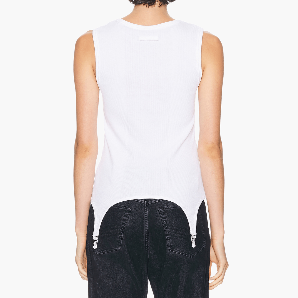 Top Jean Paul Gaultier Garter Blanc