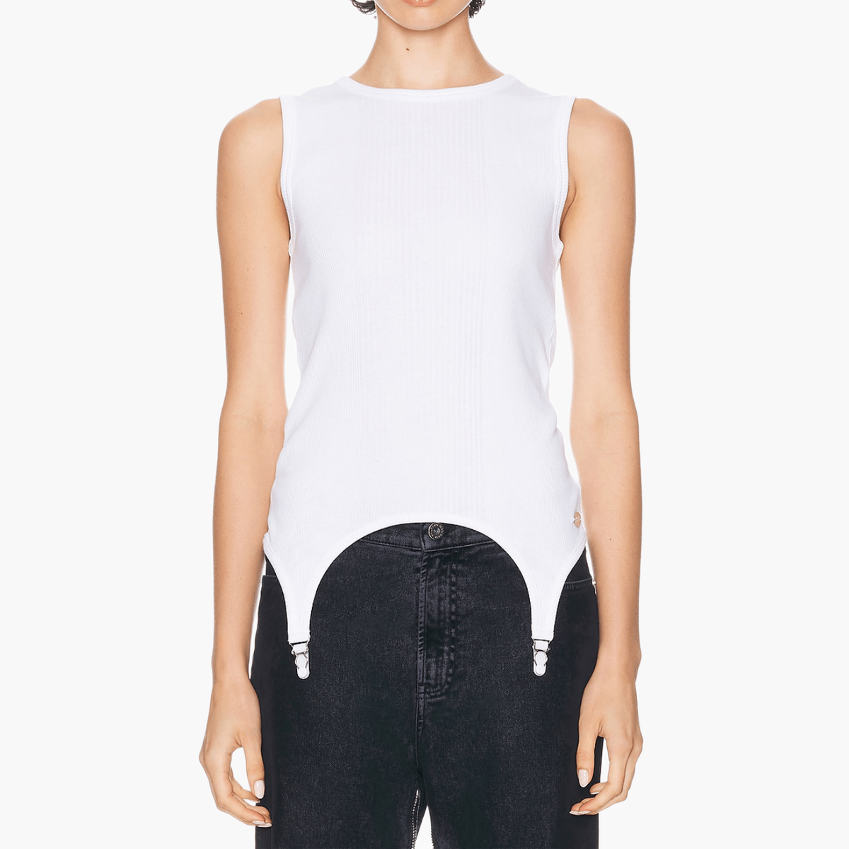 Top Jean Paul Gaultier Garter Blanc