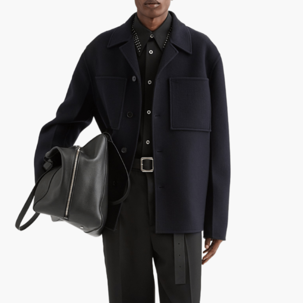Veste Jil Sander laine vierge bleu marine
