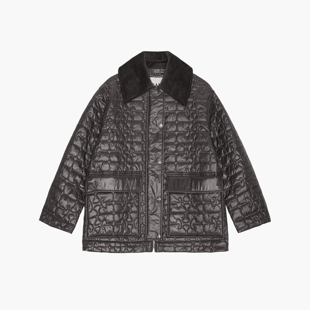 Veste midi matelassée brillante