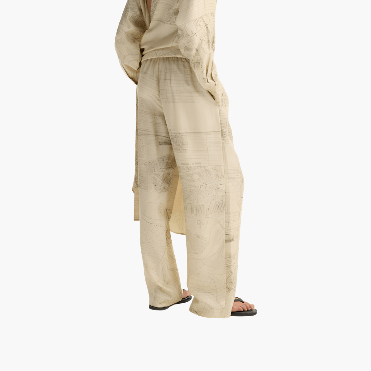 Pantalon Soie Wide Leg