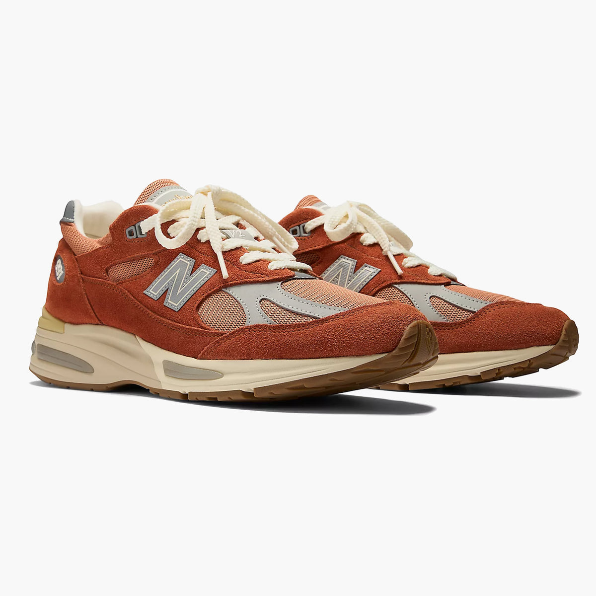 New Balance 991v2 Made in UK Orange | Vintage Sports Homme SS26