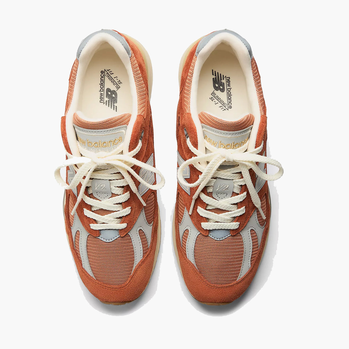 New Balance 991v2 Made in UK Orange | Vintage Sports Homme SS26