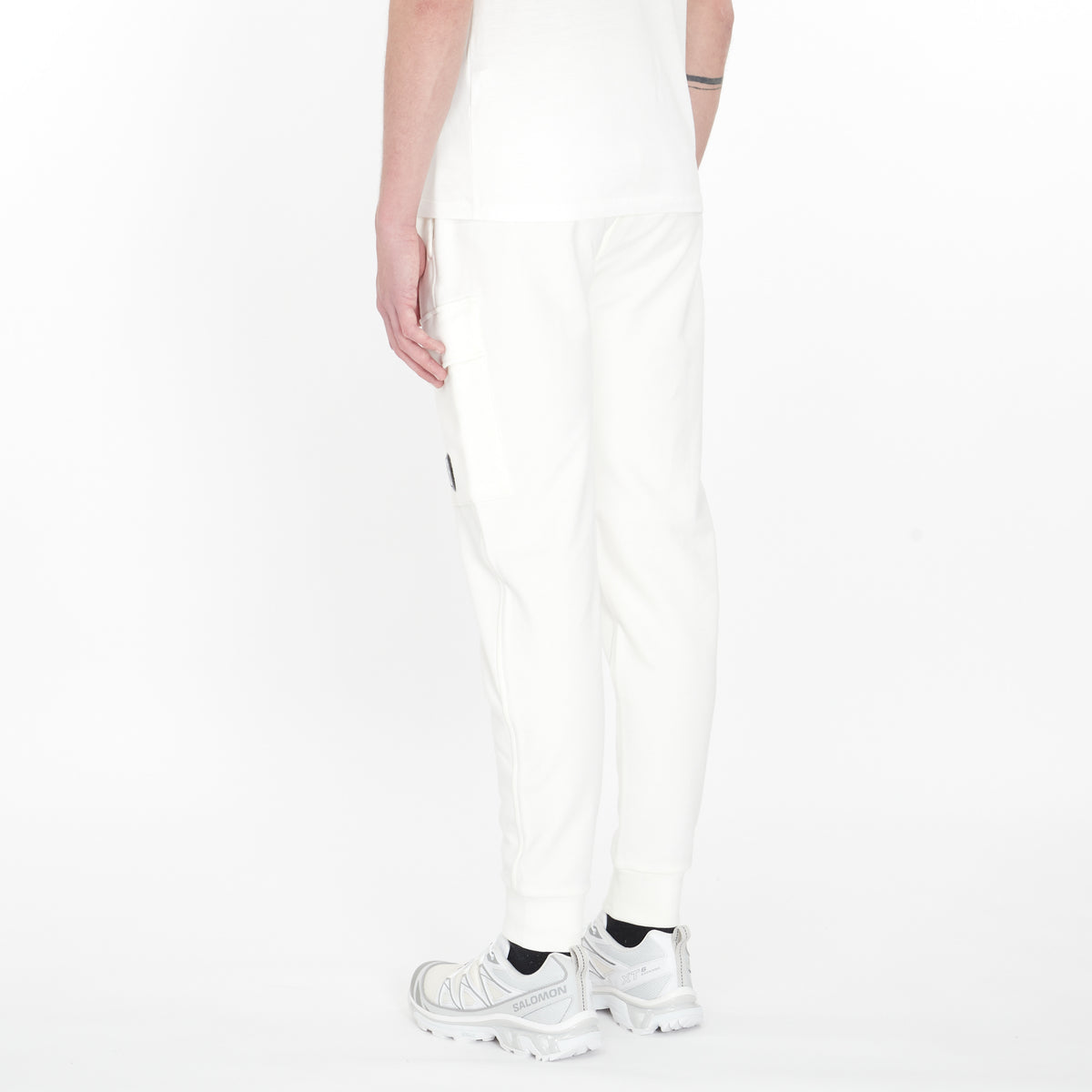 Survêtement Cp Company Diagonal Raised Fleece Blanc