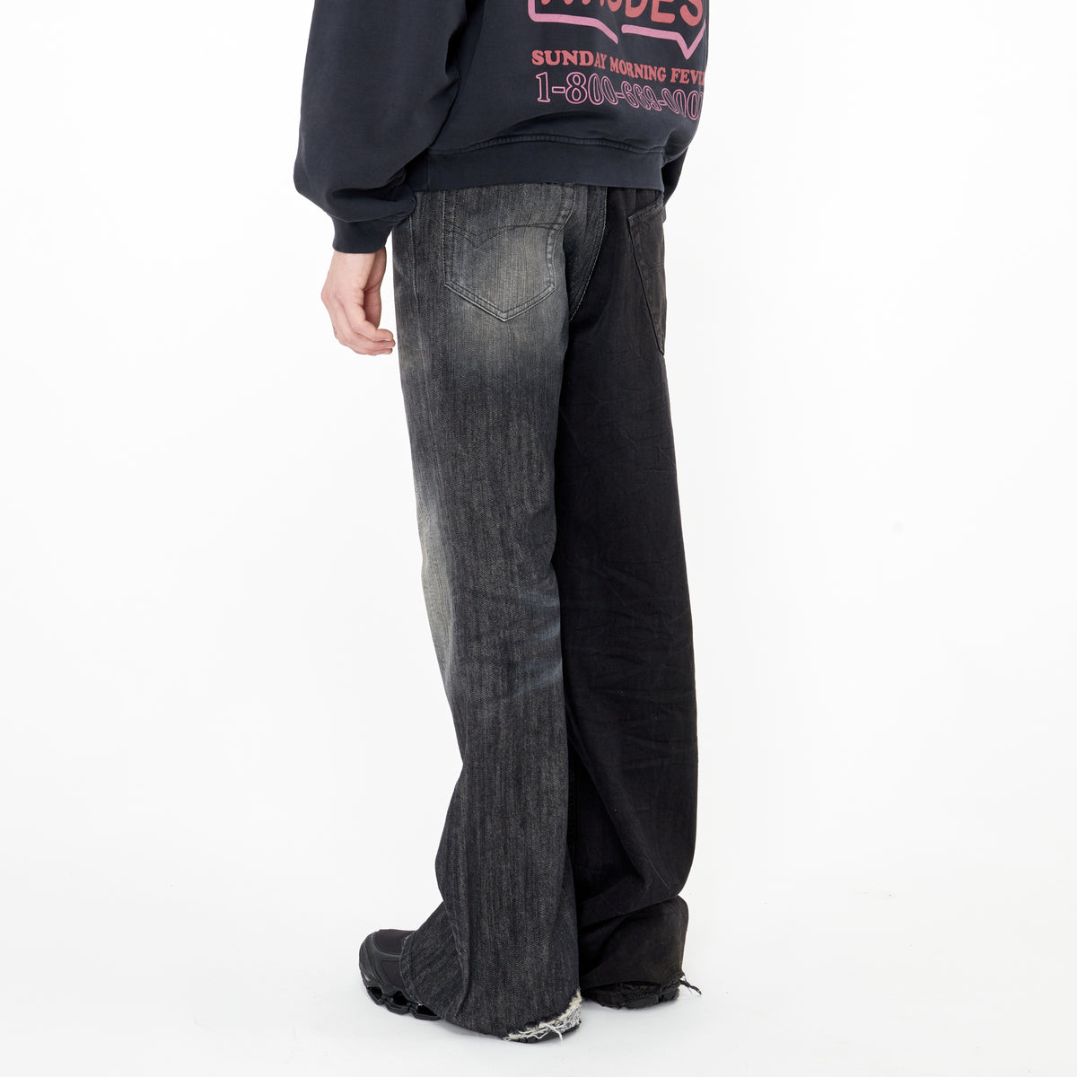 Jeans Balenciaga Fifty Fifty Noir