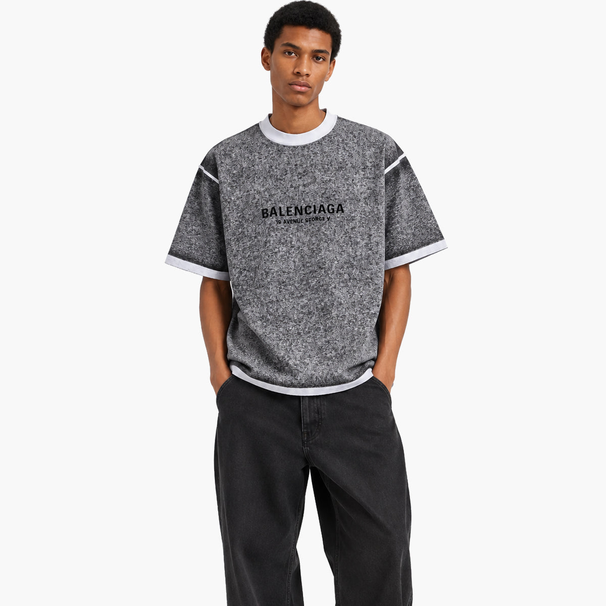 Bumper Stickers Medium Fit T-shirt in Black