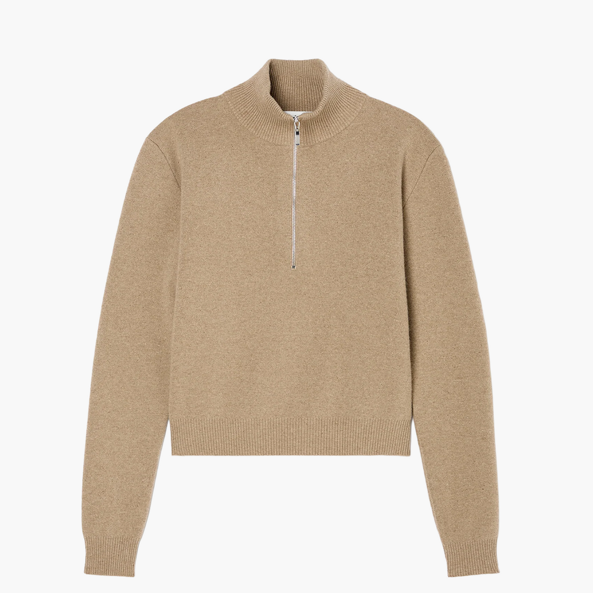 Polo Zippé en Maille Moulinée
