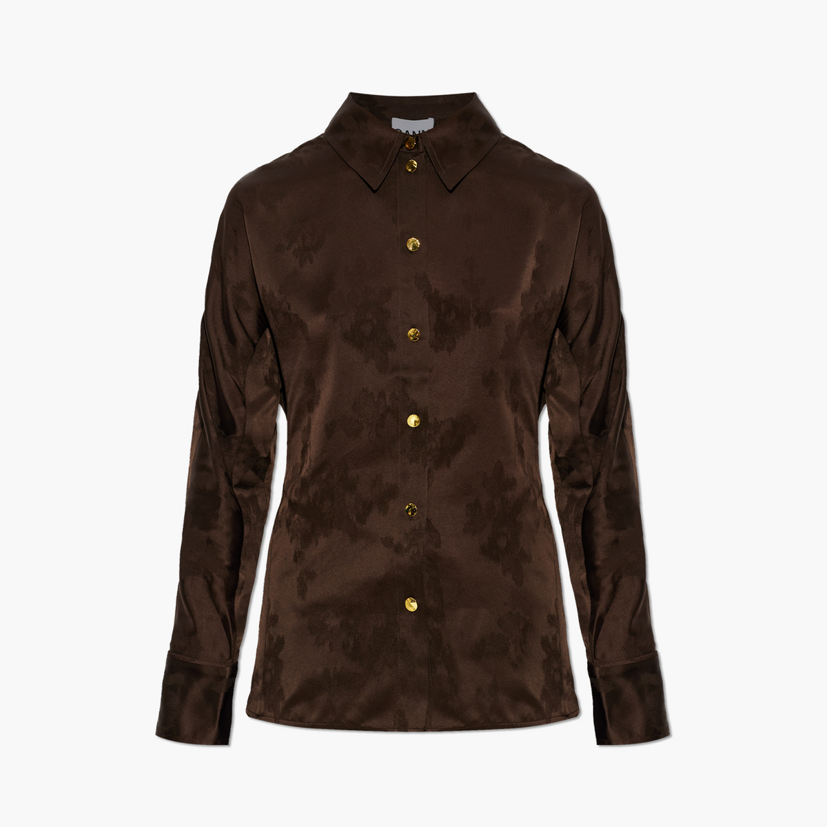 Chemise en Satin Marron
