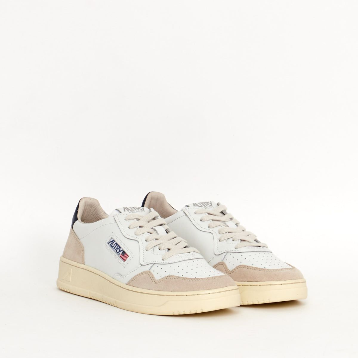 Sneakers Autry Medalist Suede Blanche et Bleue