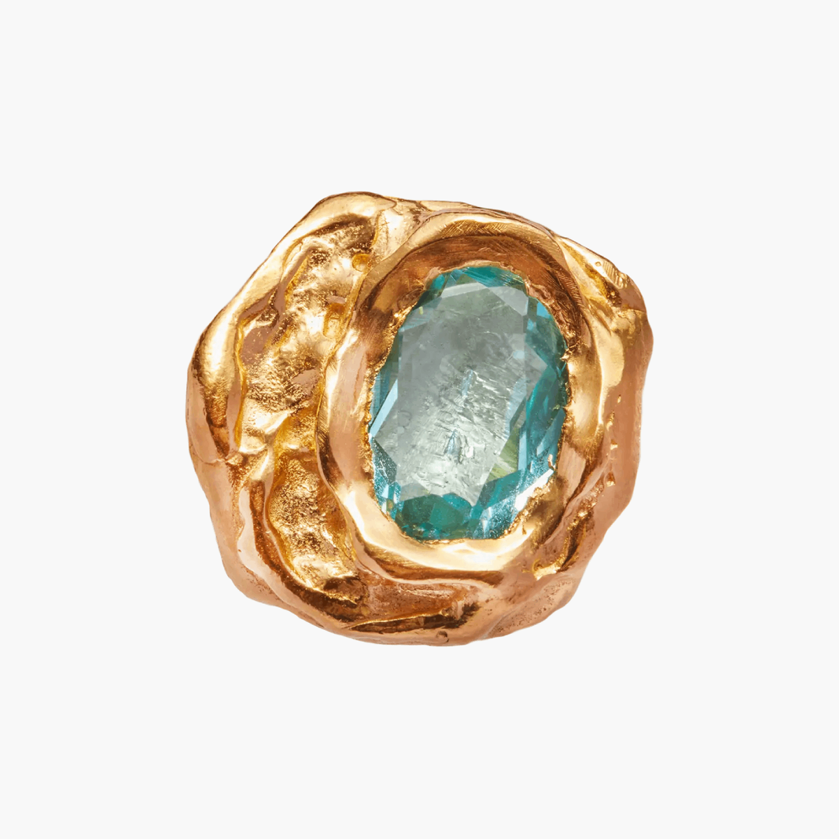Bague Lago Plaquée Or Simuero