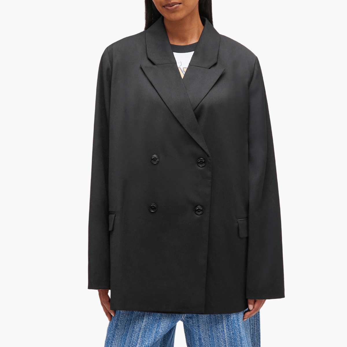 Blazer Ganni Laine Noir