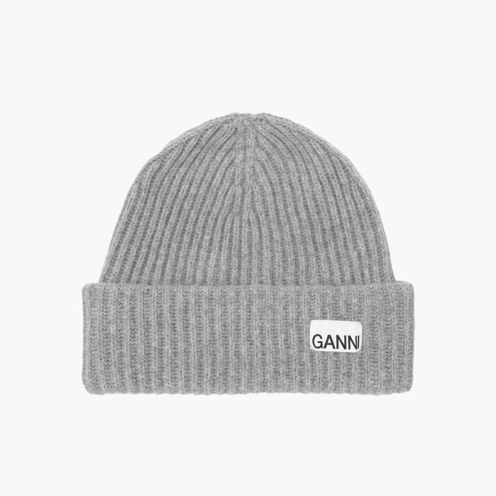 Bonnet oversize en laine côtelée
