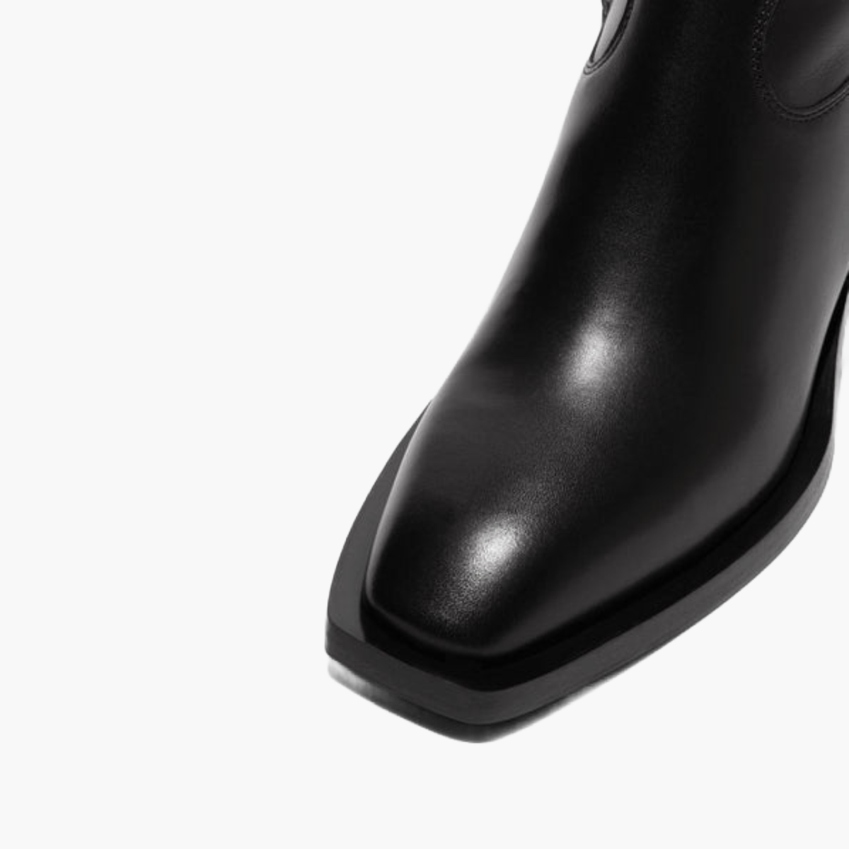 Bottines Cowboy Aeyde Luis Cuir Noir
