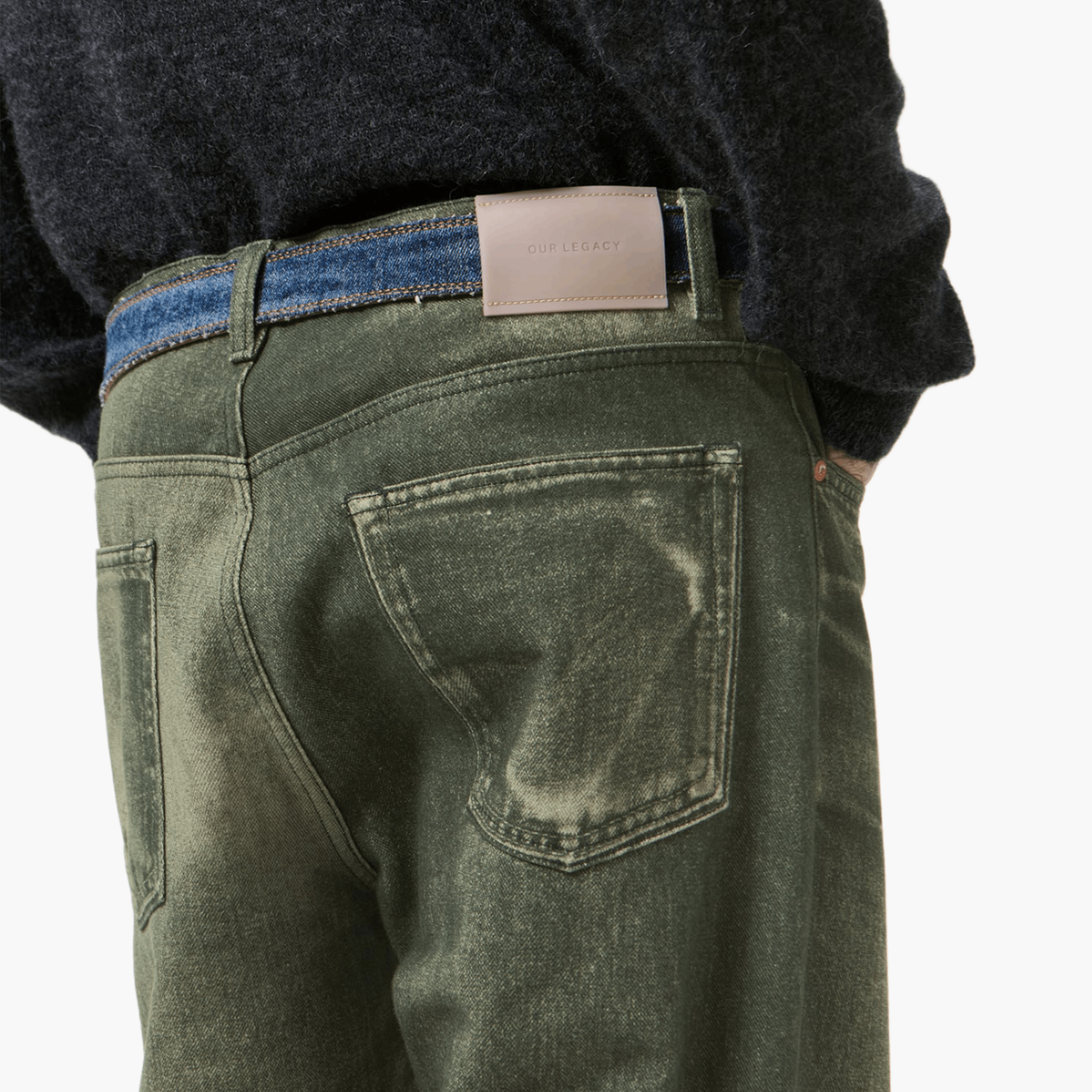Jean Third Cut trompe-l’œil Black Aurora