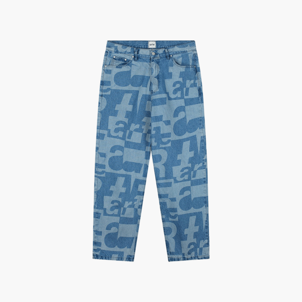 Jean en denim all-over