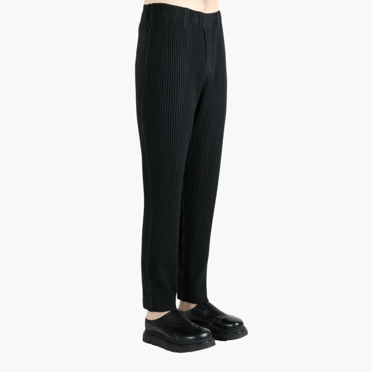 Pantalon Plissé Homme Plissé Noir