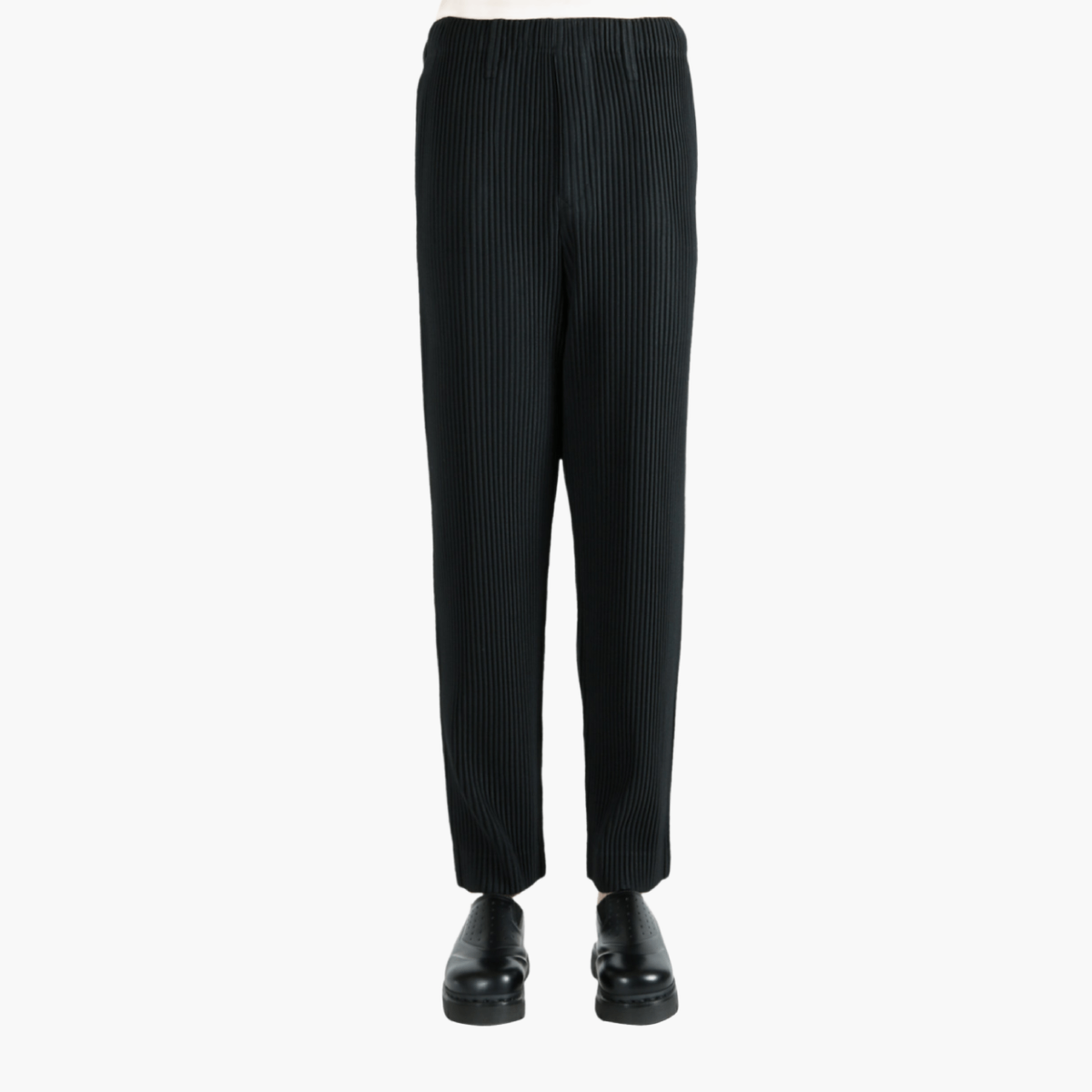 Pantalon Plissé Homme Plissé Noir