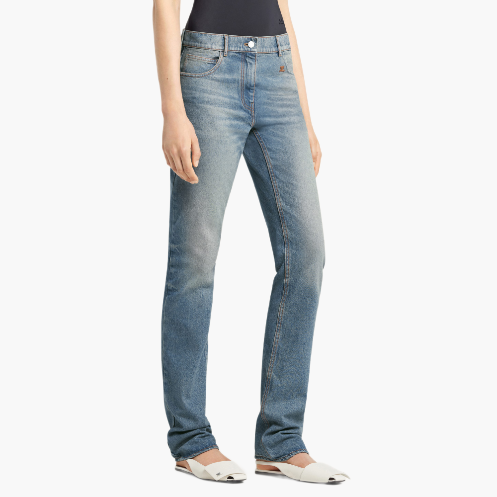 Pantalon droit denim