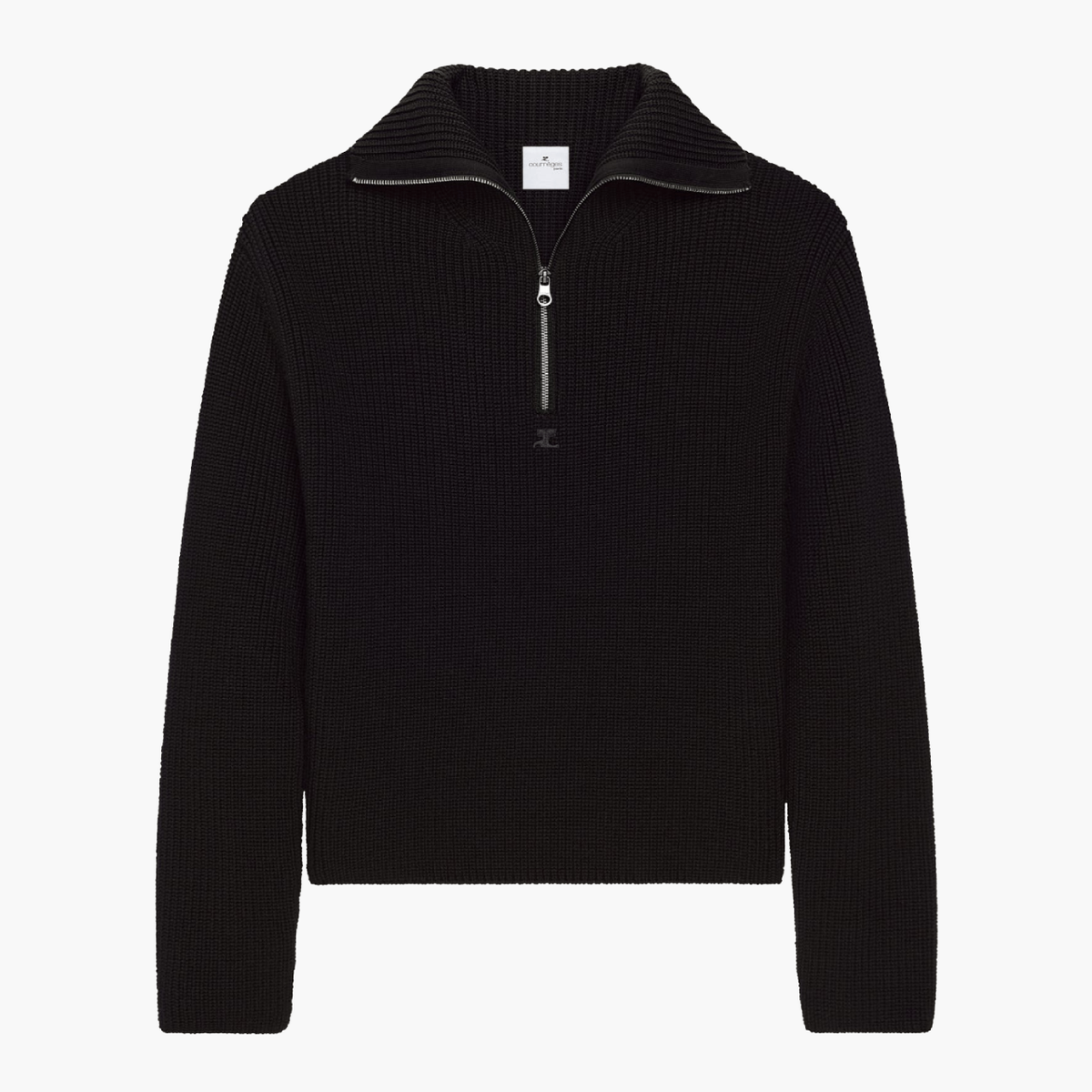 Pull Trucker Courrèges noir