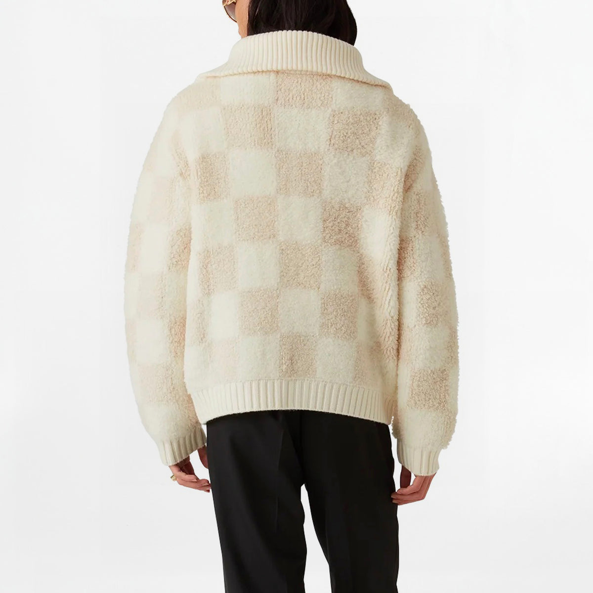 Gilet en maille Casablanca Merino Fleece Jacket Blanc