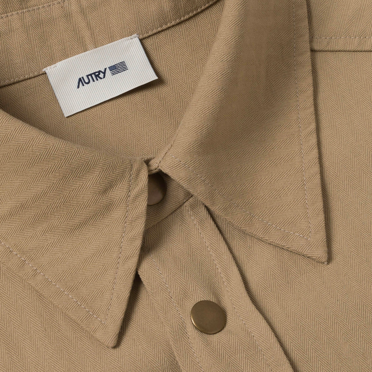 Chemise Homme Autry Overshirt Flowers Beige