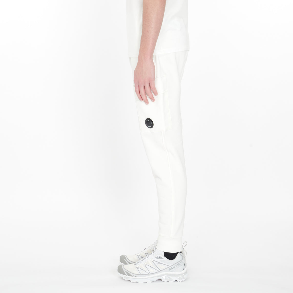 Survêtement Cp Company Diagonal Raised Fleece Blanc
